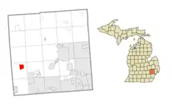 Location within Oakland County