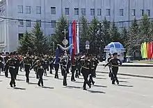 The band during a Victory Day Parade.