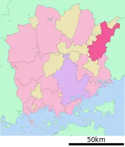 Location of Mimasaka