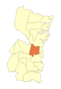 Location of Minga Guazú