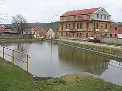 Reservoir in the centre of Mořina