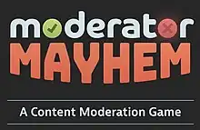 Moderator Mayhem Title Screen