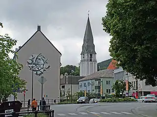 Exterior tower (looking northwest)