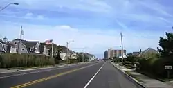 Southern portion of Monmouth Beach along Ocean Avenue (Route 36)