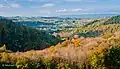 View of Monmouth from Little Doward in autumn