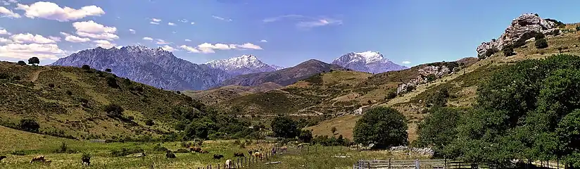 Monte Padru seen from the "Balanina" in Pietralba