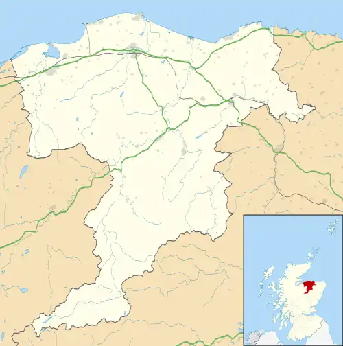 List of monastic houses in Scotland is located in Moray