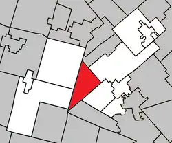 Location within Les Pays-d'en-Haut RCM.