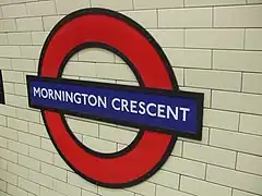 Roundel on the platform