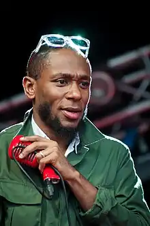 Yasiin Bey performing at the 2012 Ilosaarirock festival