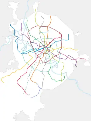 Izmaylovskaya is located in Moscow Metro