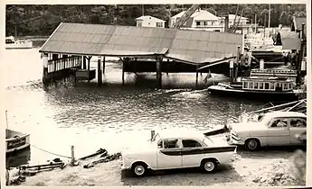 Sunken pontoon April 1961