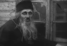 Ivan Mosjoukine as the title character in Volkoff/Protazanov's 1917 film, Father Sergius. It was the last film of the Russian Empire era.