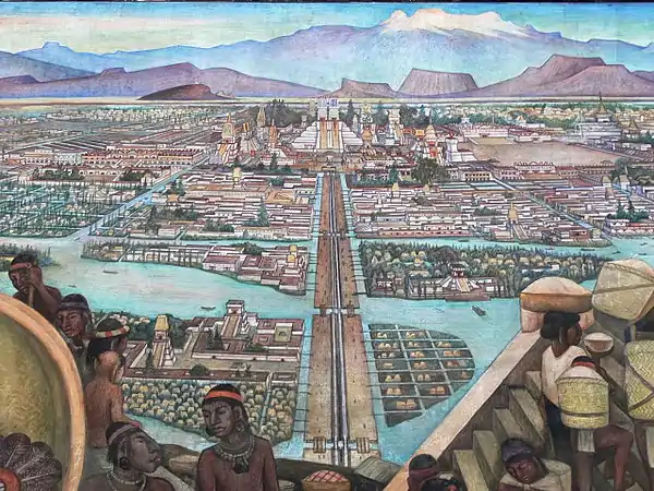 Diego Rivera Tenochtitlan, Palacio Nacional, Mexico City.