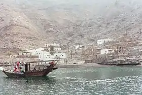 The village of Bukha on the Musandam Peninsula