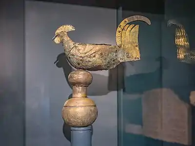 Lombard gilded weather vane also known as Gallo di Ramperto (820 AD)