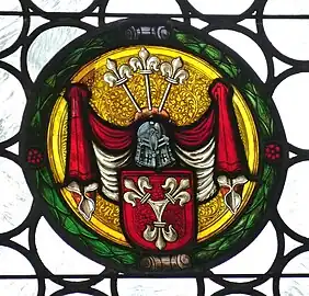 Armorial window in St. Lawrence