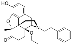 Chemical structure of N-Phenethyl-14-ethoxymetopon.