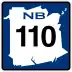 Route 110 marker