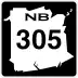 Route 305 marker