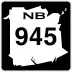 Route 945 marker