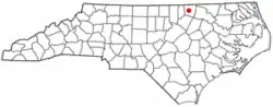 Location of Warrenton, North Carolina