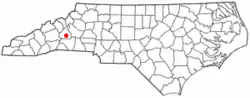 Location of West Marion, North Carolina