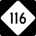 North Carolina Highway 116 marker