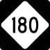 North Carolina Highway 180 marker