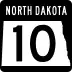 North Dakota Highway 10 marker