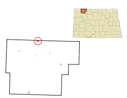 Location of Portal, North Dakota