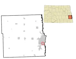 Location of Prairie Rose, North Dakota