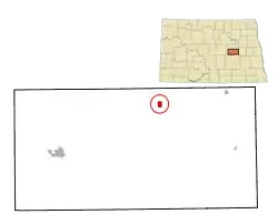 Location of Grace City, North Dakota