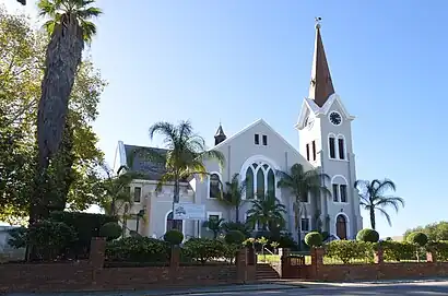 The large Moreton Bay fig is a Champion Tree and one of the largest trees in South Africa.