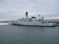 HDMS Niels Juel at Limfjorden awaiting scrap on 3 February 2010.