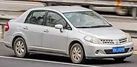 Facelift Nissan Tiida sedan (China)