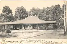 Essex Street station in Hackensack, New Jersey in 1907