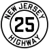 Route 25 marker