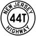 Route 44T marker