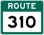 Route 310 marker