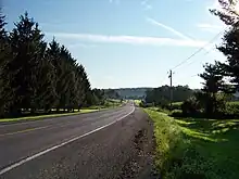 NY 175 just east of Bishop Hill Road