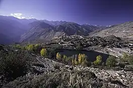 View of Nako Lake