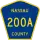 County Road 200A marker