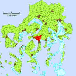 Location of Neiafu on Vavaʻu Island