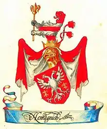 Coat of arms of Nemanjić dynasty, Belgrade Armorial II (early 17th century)