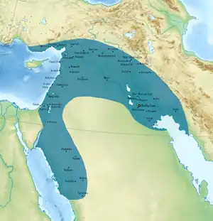 Image 23The Neo-Babylonian Empire at its greatest extent (from History of Iraq)