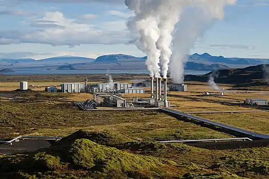 Image 61The 120-MWe Nesjavellir power station in southwest Iceland (from Geothermal power)