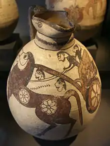 Cypriot Bichrome ware. Jug with Scenic Decoration, 8th-6th centuries BC. Neues Museum, Berlin