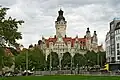 South-west view of Neues Rathaus (New Town Hall) Leipzig