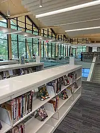 The interior of the newly renovated Southwest Neighborhood Library.